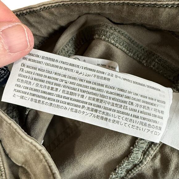 Hollister Cargo Pants Ultra High-Rise Baggy Green Womens 12R Wide Leg Grunge - Picture 7 of 13